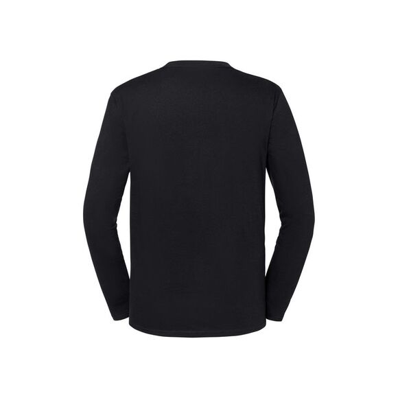 Fruit of the Loom Mens Iconic  Long-Sleeved T-Shirt / Black - Picture 2 of 3